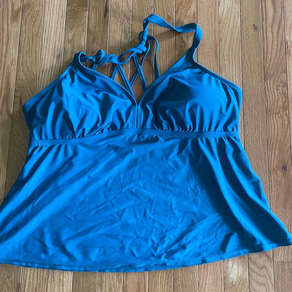 Time and Tru Teal Tank Top 3X